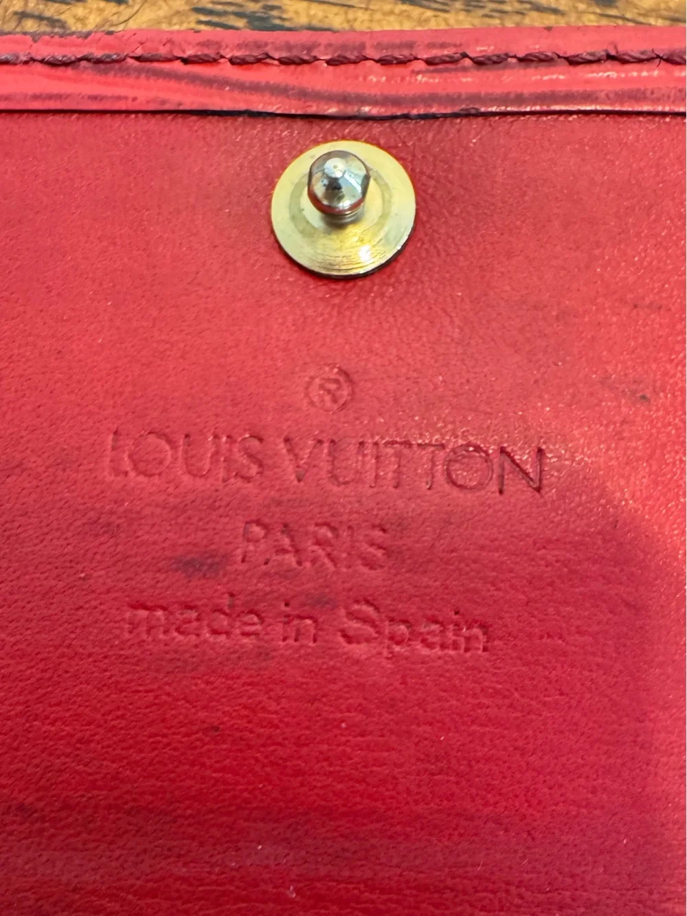 Louis Vuitton Red Epi Leather Key Holder